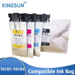 Cartouche d'encre T01D1 T01D2 T01D3 T01D4 pour imprimante Epson, Compatible avec Workforce Pro WF c529rttw Pro WF, avec puce et encre 