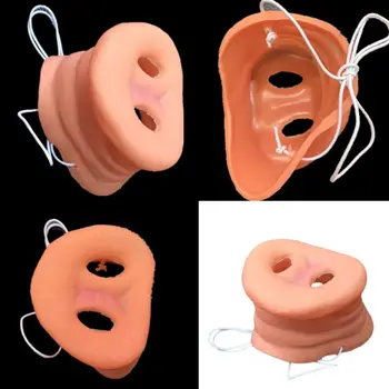 

Halloween Realistic Pig Nose Snout Animal Mask Funny Tricks with Elastic Band