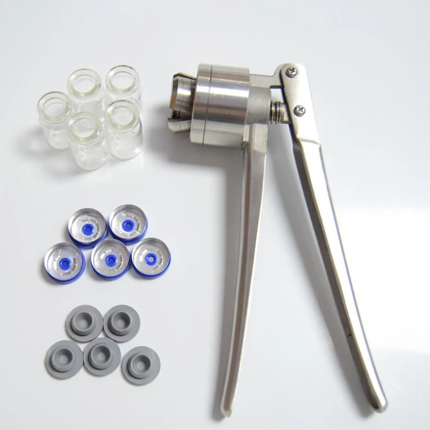 Stainless Steel Manual Crimper Vial Bottle Cap Sealer for 13mm 20mm