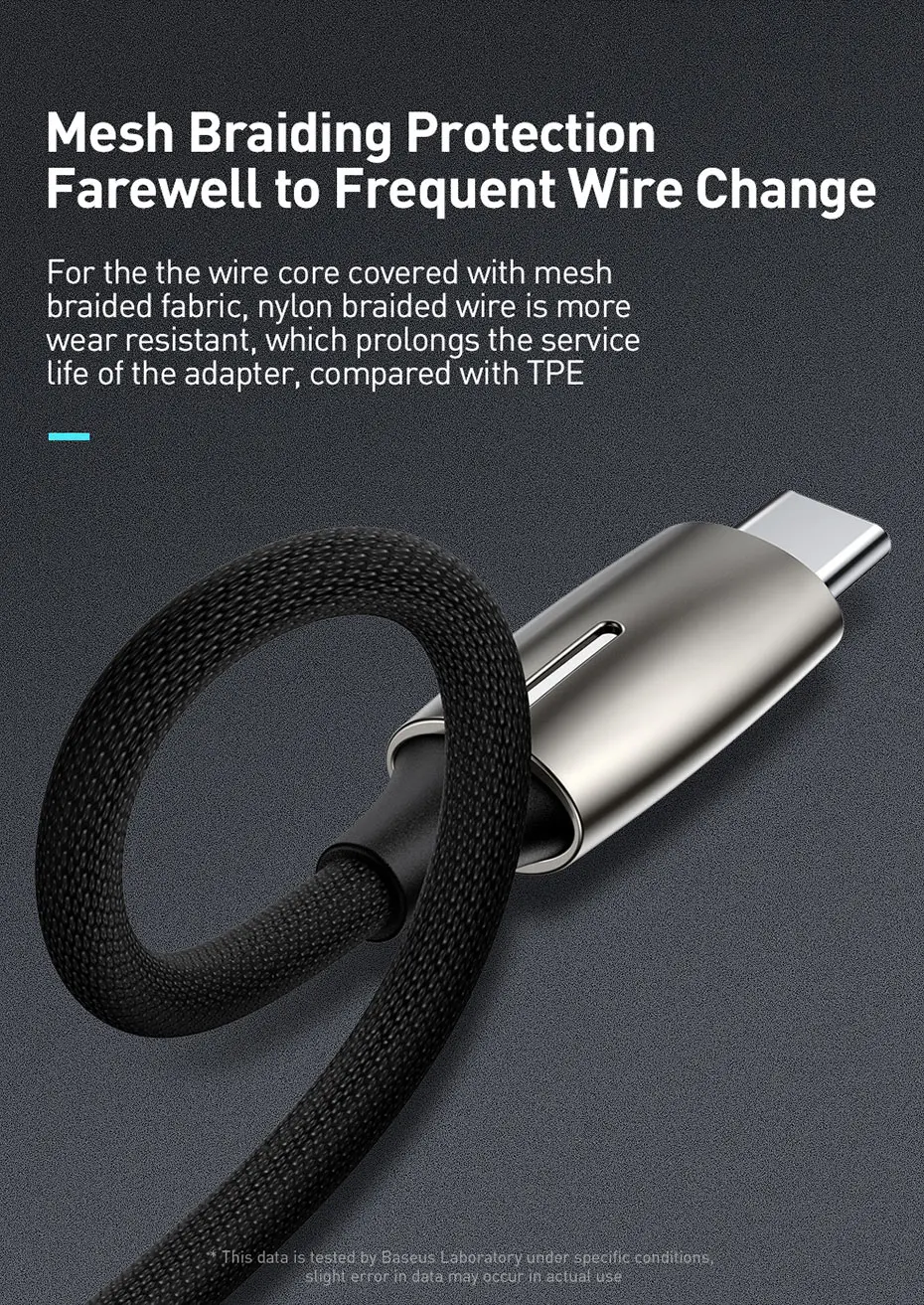 Baseus Type C To 3.5mm Jack Earphone Charging Converter USB Type-C Audio Adapter for Xiaomi 6 Huawei P10 Mate 20 Type C Phones