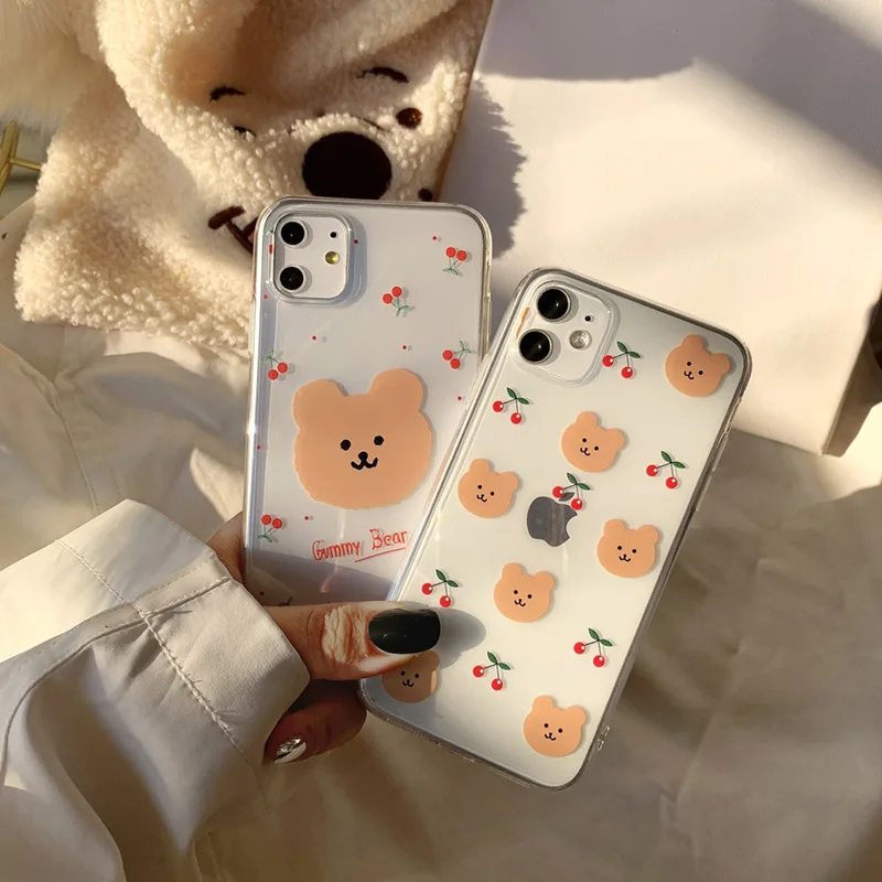 iPhone case cute retro girl vintage pink fall aesthetic kawaii Soft Back Cover Case for iPhone 6 6s 7 8 Plus 10 X Xs 11 Pro Max SE XR
