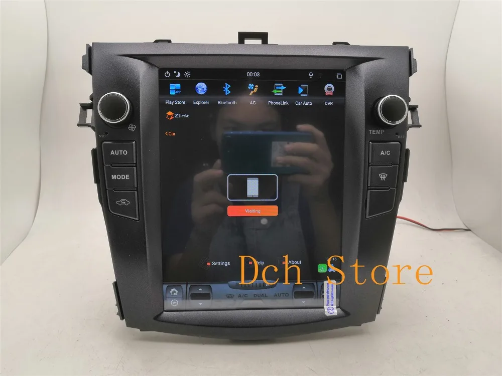 10,4 ''вертикальный экран Tesla стиль Android 8,1 автомобильный DVD gps для Toyota Corolla 2006 2007 2008 2009 2010 2011 2012 2013 ips радио