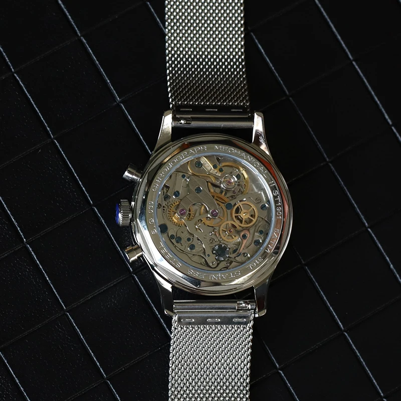 Sugess Luxury Chronograph Mechanical Mens Watch ST1901 Movement 40mm Sapphire Mesh Belt Watch For Men Pilot 1963 Fashion Haebf95035b8e40fc9b1c738a4afbe810v - Sugess Luxury Chronograph Mechanical Mens Watch ST1901 Movement 40mm Sapphire Mesh Belt Watch For Men Pilot 1963 Fashion