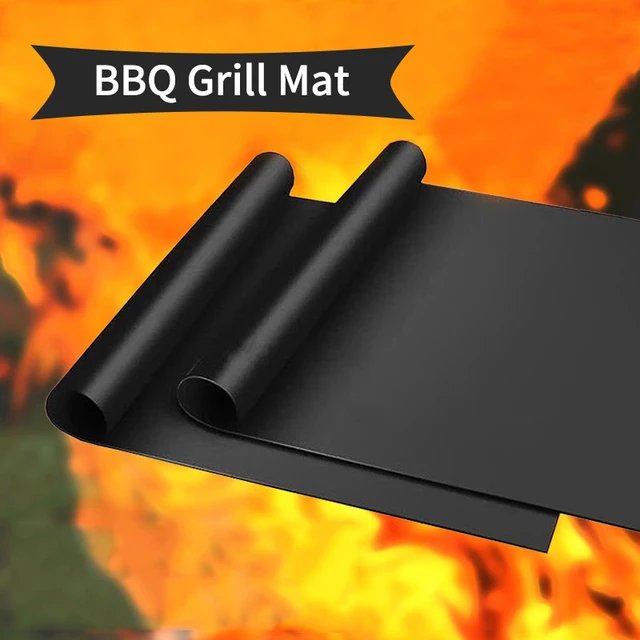 3Db Non Stick Bbq Grill Mat Outdoor Picn Cooking Barbecue Sütő Tool Forró Értékesíthető Pad Sütőlap Hordozható