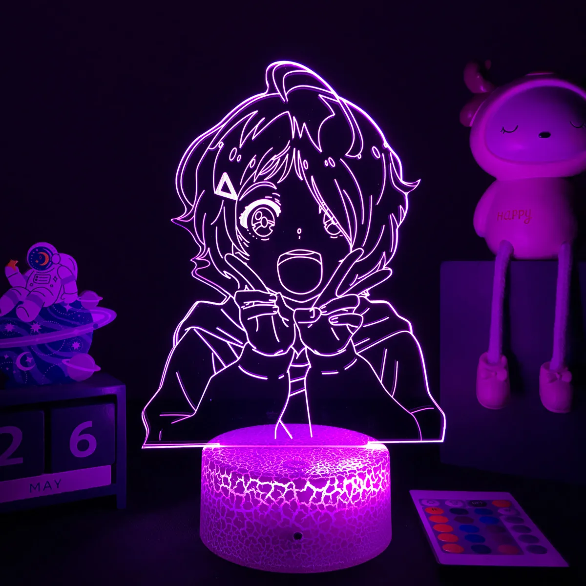 Anime Wonder Egg Priority 3D LED Lamp Ai Ohto Figure Led Night Light for Bedroom Decor Bedside Kids Birthday Mange Gift | Лампы и