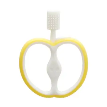 

Apples Shape Baby Soft Silicone Teether Teething Dental Care Cleaning Device