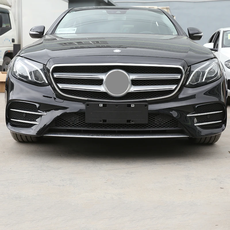 Для Mercedes Benz E Class W213 E200 E300 E43 AMG автомобиль ABS хромированные передние противотуманные фары крышка Накладка аксессуары