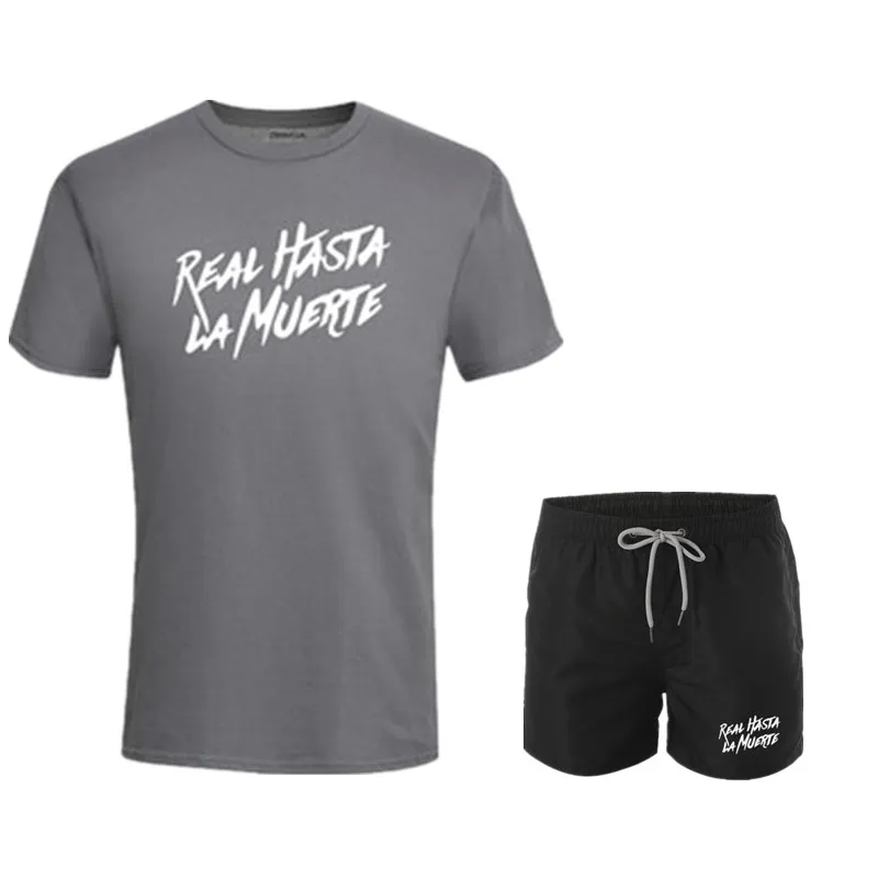 Men new workout clothes for men running sportswear men's jogging tracksuit T-shirt+shorts 2pcs/set gym fitness sports suit
