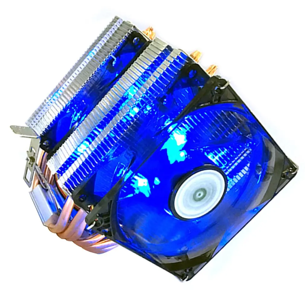 3 линии 6 тепловая трубка процессор радиатор AVC Чистая медь AMD 1155 1156 настольный компьютер процессор кулер Постоянная скорость один двойной ветер