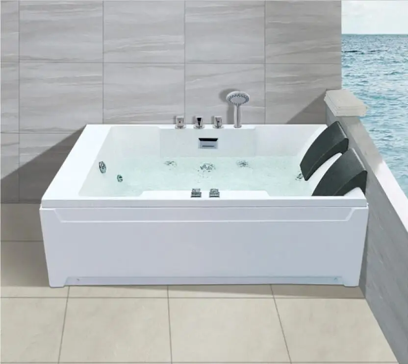 Description Picture 2 of item1700mm Whirlpool Bathtub Acrylic Hydromassage Surfing Colourful LED Light Hot Tub NS3120