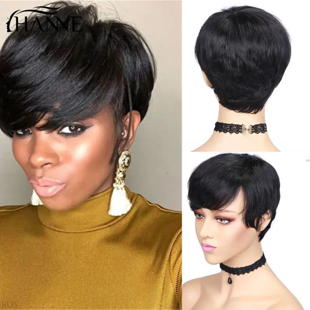 Парик из человеческих волос HANNE Remy короткий прямой парик 27/30/гамбургерский