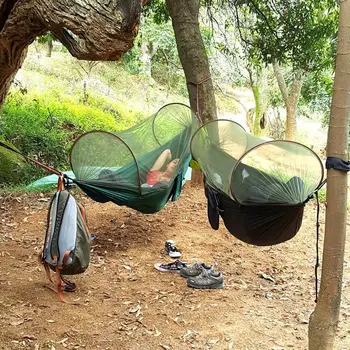 

Quick storage hammock swing chair mosquito-proof and insect-proof outdoor indoor single and double plus broadband mosquito net