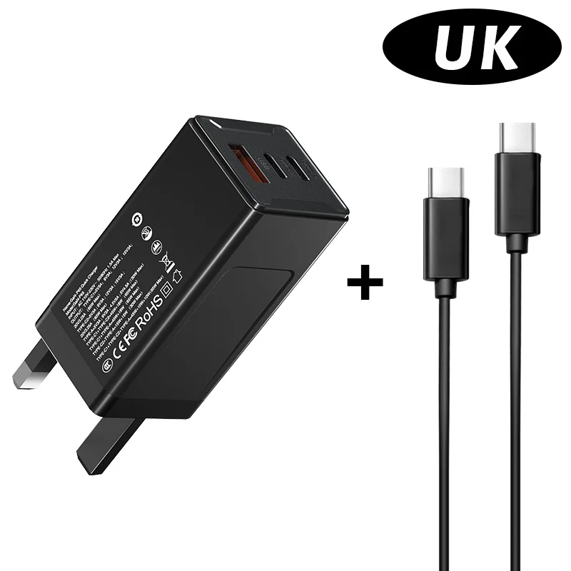 Transpeed GaN 65W Fast Charger 65W USB-C Quick Charge Type-C Wall Fast USB Charger EU US plug For iPhone QC3.0 PD3.0 5V 2A/4.5A 65w charger phone Chargers