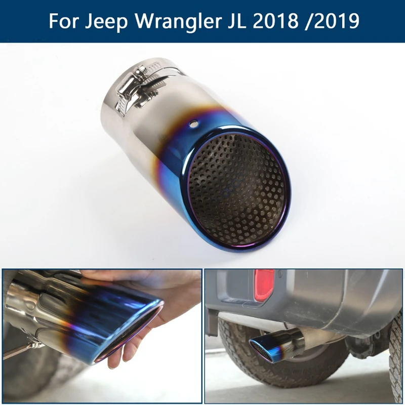 Автомобильные глушители, выхлопная труба заднего хвоста для Jeep Wrangler JL, выхлопная труба, аксессуары