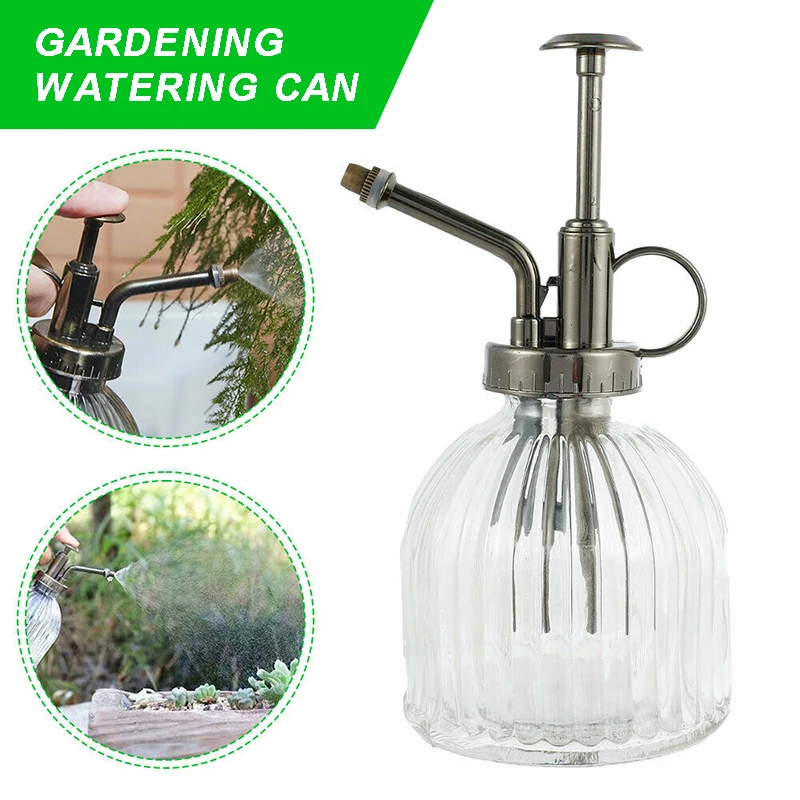 

Retro Glass Watering Pot Spray Bottle Gardening Plant Flower Water Sprayer 200ml Watering Irrigation Garden Supplies