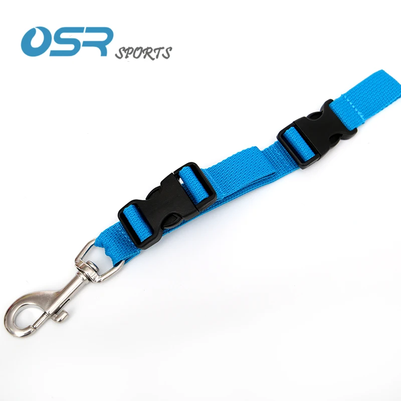 Connection strap to collect FIN scuba diving with stainless steel 316 snap hook