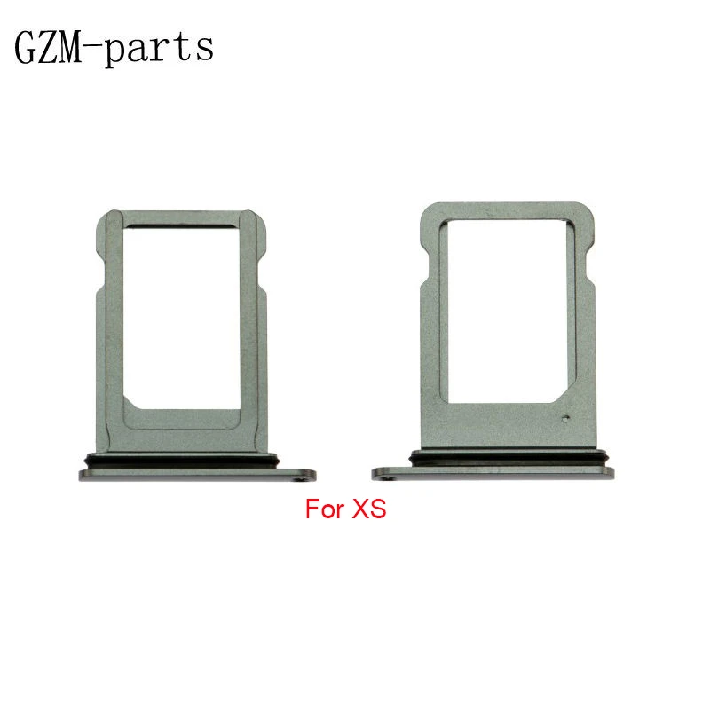 GZM-parts, 50 шт./лот, одиночный держатель лотка с двумя sim-картами, слот для iPhone XS Max XS, гнездо лотка для sim-карт