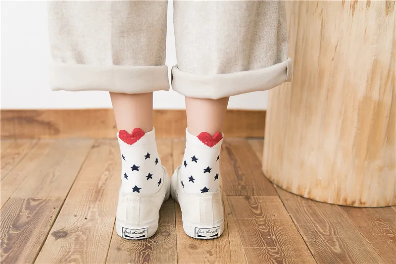 KingDeng Лодыжки Мультфильм Теплые Носки Для Женщин Зима Harajuku Kawaii Art Розовый Милый Носок Для Девочек Уличная Одежда Корейский Стиль Женщины