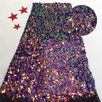 

Most fashion party apparel material African mesh lace fabric RFN111(5yards/lot)