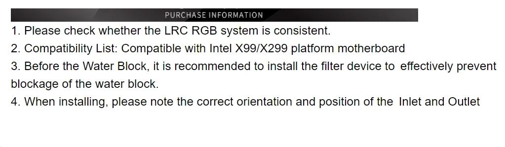 Курган LTYKBX-ARK для X99(переход к X299) LRC RGB v2 Аврора Ограниченная серия cpu водоблок 0,4 мм микрорезка микро водный