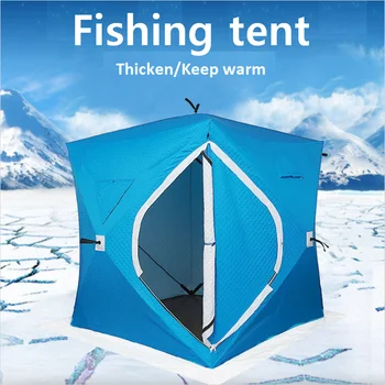 

Tent Winter Fishing Tent Outdoor 3-4 Person Windproof Insulated Winter ice Fishing Tents Warm Tents For Camping ice Shelter