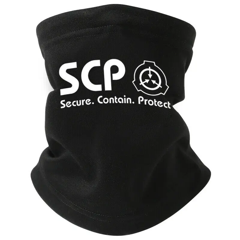 SCP основа зимний теплый шарф ветрозащитный шейный платок черная маска косплей реквизит