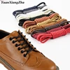 1Pair Cotton Waxed Shoelaces Round Shoe laces Boot Laces Waterproof Leather Shoelace Length 60cm 80cm 100cm 120cm 140cm 180cm ► Photo 1/6