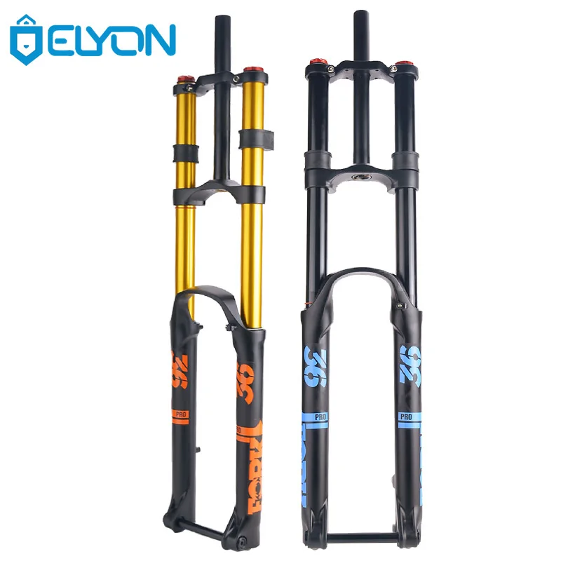 ELYON Double Shoulder Bicycle Fork 27.5 29 Inch MTB Mountain Bike Air