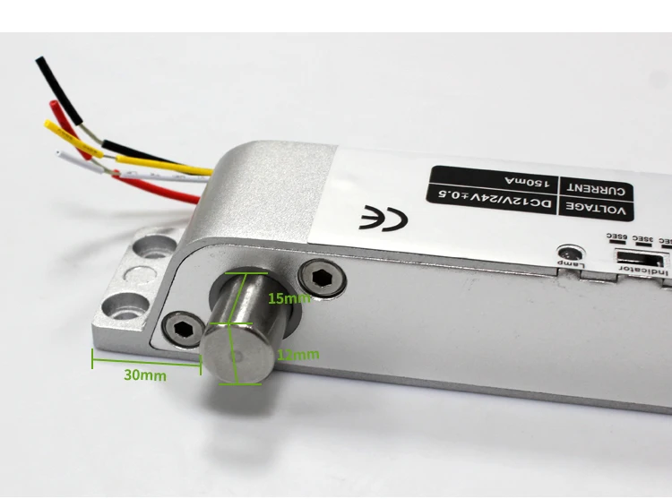 4 High Quality Electric Cylinder Drop Bolt Lock DC 12V Fail Safe for Access Control Security Lock Door System With Time Delay