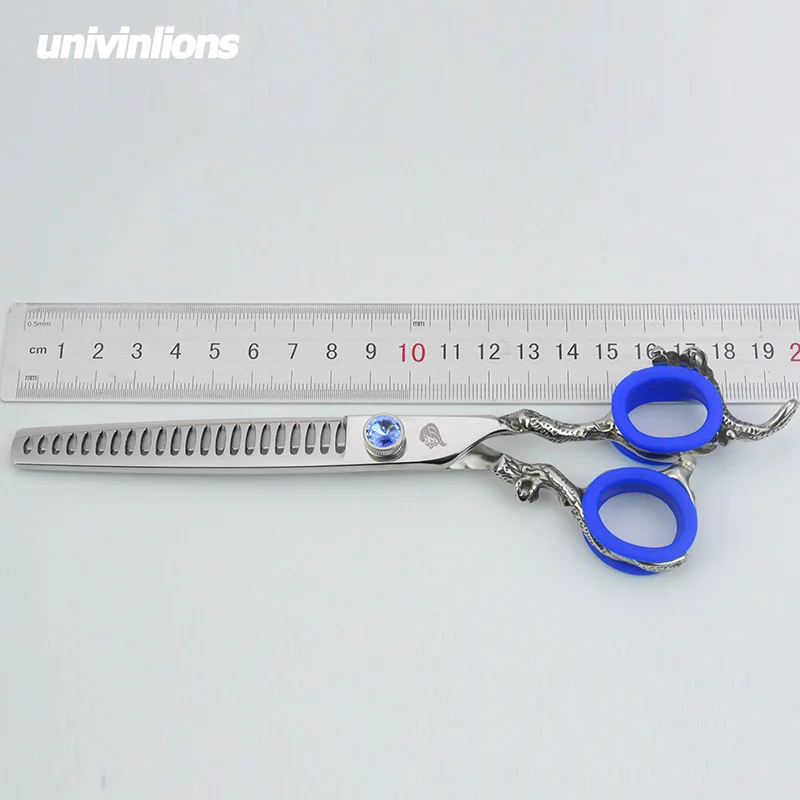 7 inch Pet Dogs Gromming Scissors Thinning Shears Sharp Edge Animals Cat Hair Thinning Scissors Barbers Cutting Tools
