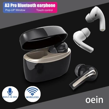 

MX A3 Pro Bluetooth Earphones Wireless Headphones mini Earbuds HIFI Headset Case For Iphone Xiaomi Redmi Samsung stereo sound