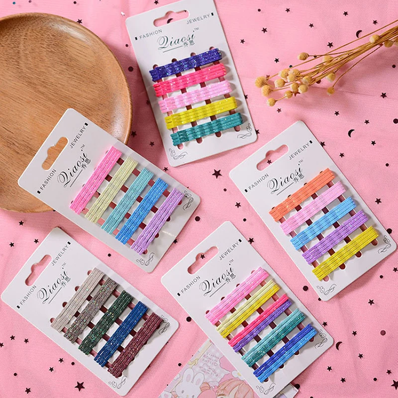 

LOEEL 20Pcs/Pack Candy Color Hair Clips U-shaped Hairpins Barrettes Mini 5.5cm Metal Plated Colorful Bobby Pins for Women Girls