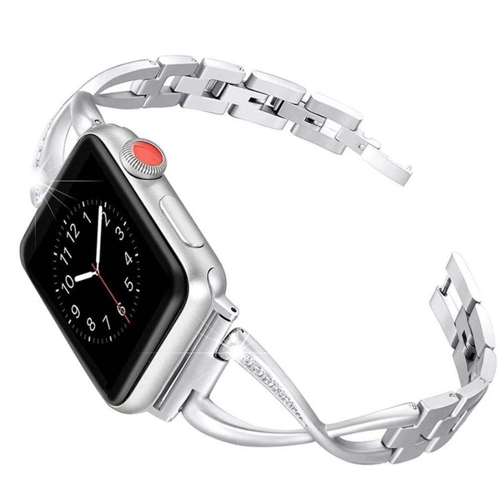 Ремешок для наручных часов Apple Watch, ремешок 42 мм, 38 мм, версия Diamond 316 Нержавеющая сталь наручных часов Iwatch серии 4/3/2 браслет 44 мм 40 мм браслет ремешок Пояс