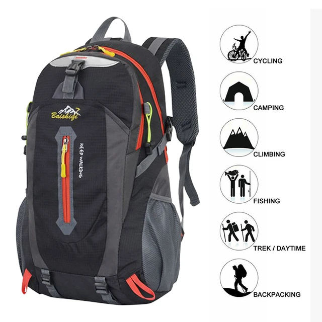 Mochila Para Hombre De 40l, Mochila Para Acampar, Senderismo