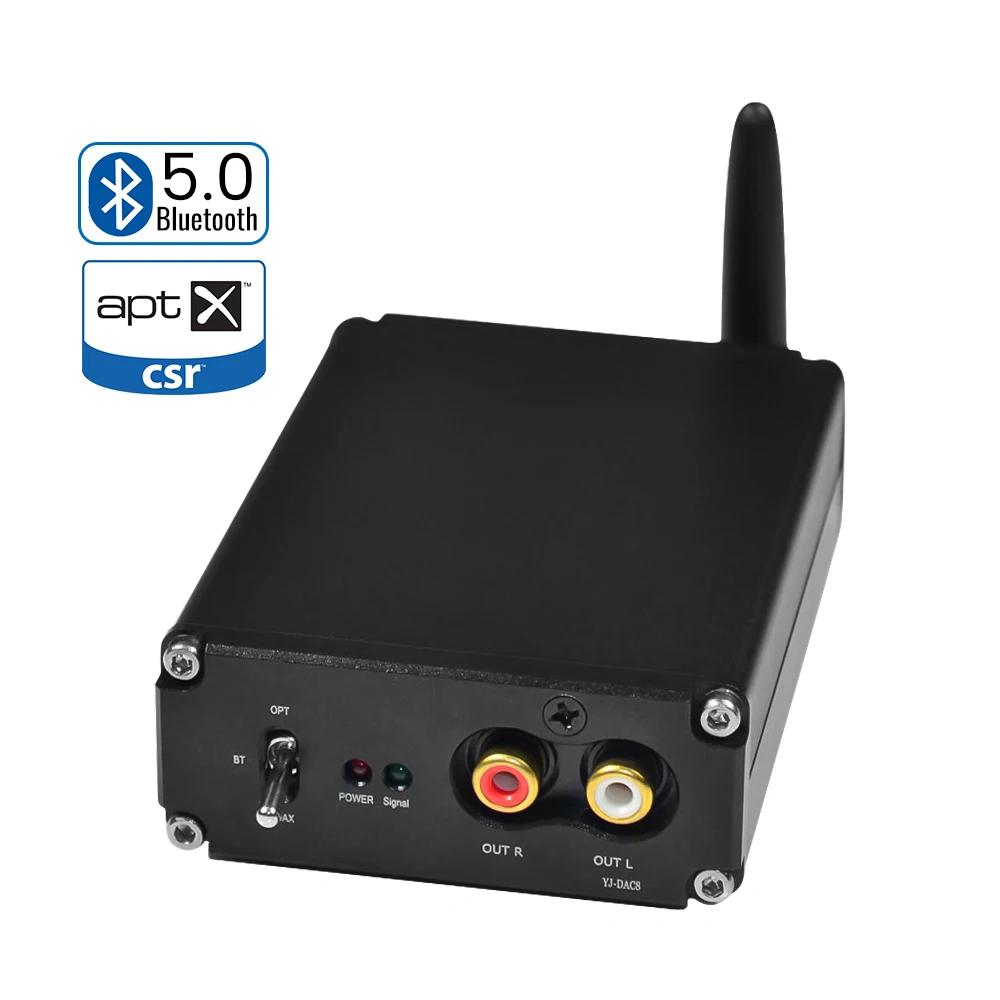 AIYIMA ES9038Q2M Декодер коаксиальный волоконный ЦАП QCC3008 CSR8675 Bluetooth 5,0 APTX приемник JRC5532 декодирование для дома DIY