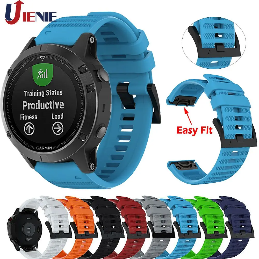 Спортивный силиконовый ремешок для часов Garmin Fenix 5/5 Plus/Quatix 5, умный Браслет, цветной сменный Браслет