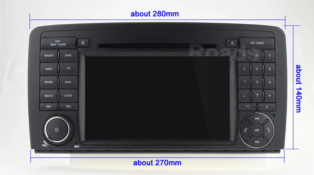 Android 9 автомобильный dvd-плеер стерео для Mercedes/Benz R Class W251 R280 R320 R350 с радио WiFi Bluetooth gps
