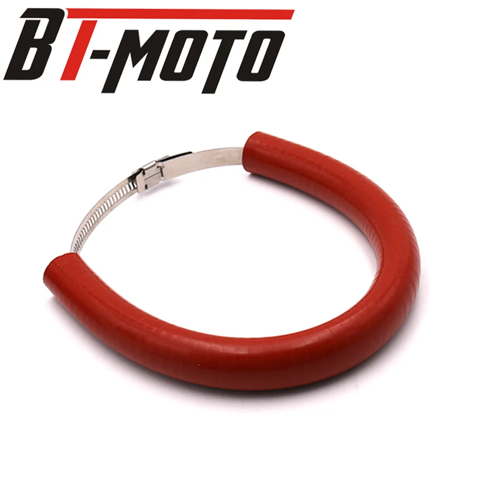 Высокое качество для HUSQVARNA FE 501/450/350/250 FX 350/450 Аксессуары для мотоциклов глушитель/круглый овальные выхлопные протектор может покрыть - Цвет: RED