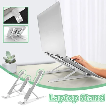 

Foldable Lightweight Laptop Cooling Stand Plastic Vertical Laptop Stand Foldable Tablet Stand Bracket Laptop Holder for MacBook