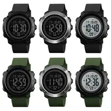 Спортивные часы на открытом воздухе, многофункциональные, с двойным обратным отсчетом времени, светящиеся, с будильником, секундомером, водонепроницаемые, дизайнерские, для бега, электронные часы