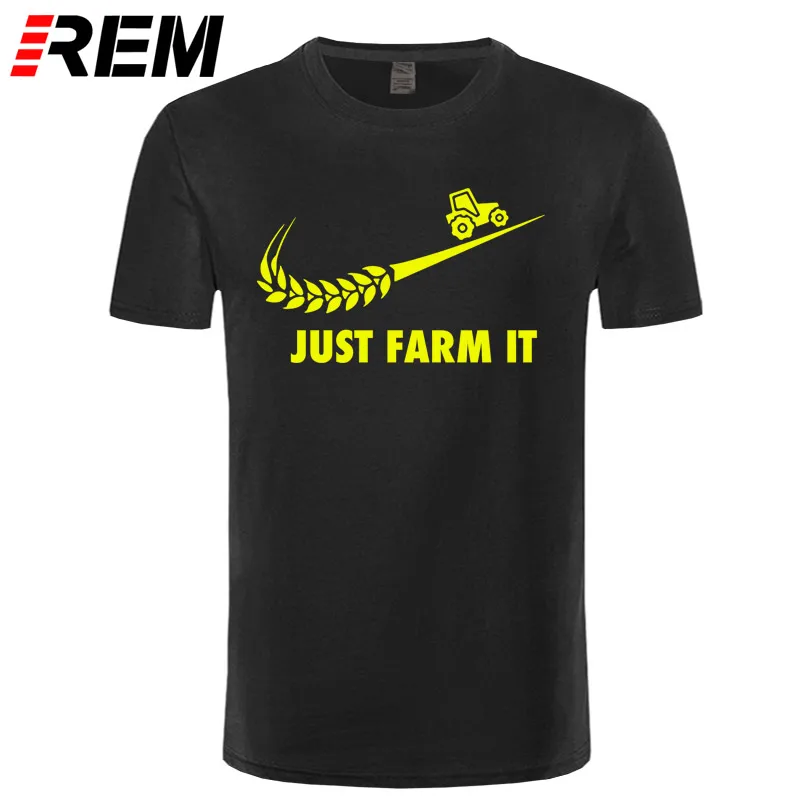 Модная футболка Just Farm It, мужские хлопковые фермерские футболки с круглым вырезом и короткими рукавами, Мужская футболка для сельского хозяйства, топы