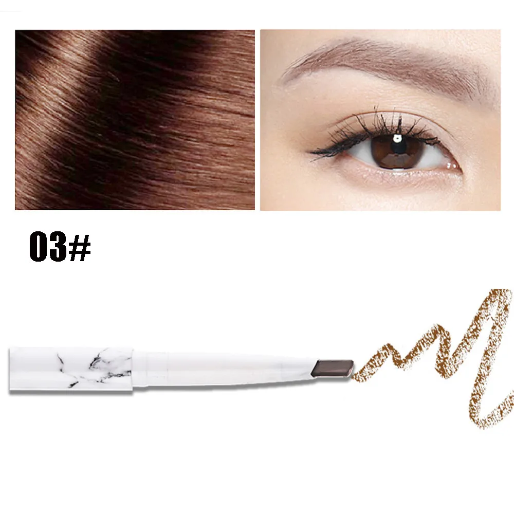 CO New Eyebrow Tattoo Pen Waterproof Fork Tip Sketch Makeup Pen Microblading Easy To Color Beauty Cosmetic Makeup Make Up Y927 - Цвет: CO