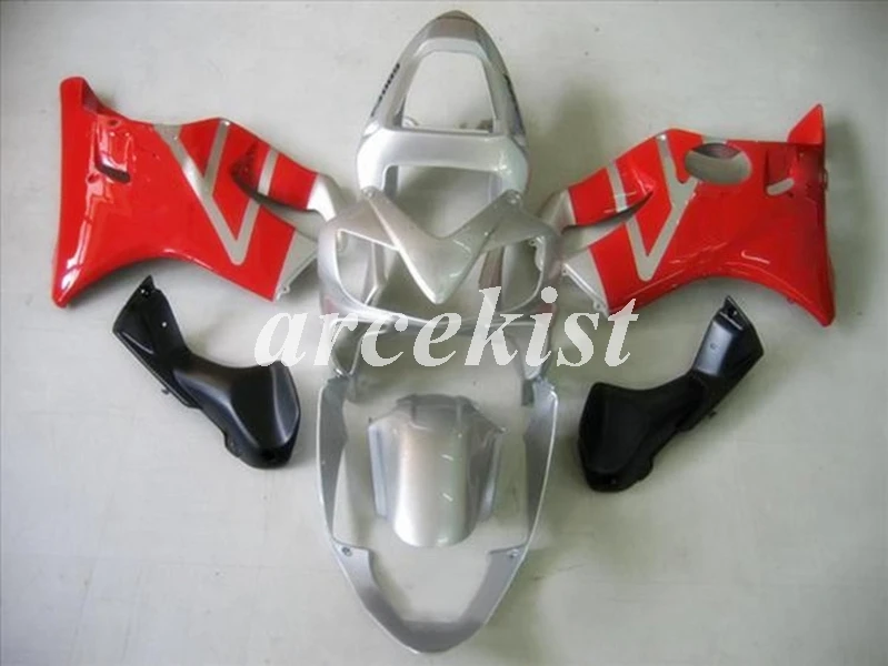 

Injection Mold New ABS Fairings Kit Fit for HONDA CBR 600 F4i FS 01 02 03 CBR600 2001 2002 2003 body set red silver