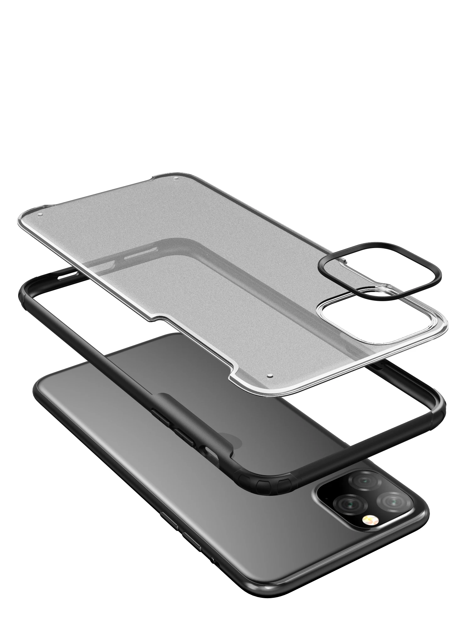 10 шт. ударопрочный бампер Броня чехол для Apple iPhone 11 Pro XS Max XR X 8 Plus 7 мягкий чехол для телефона рамка жесткая задняя панель из поликарбоната