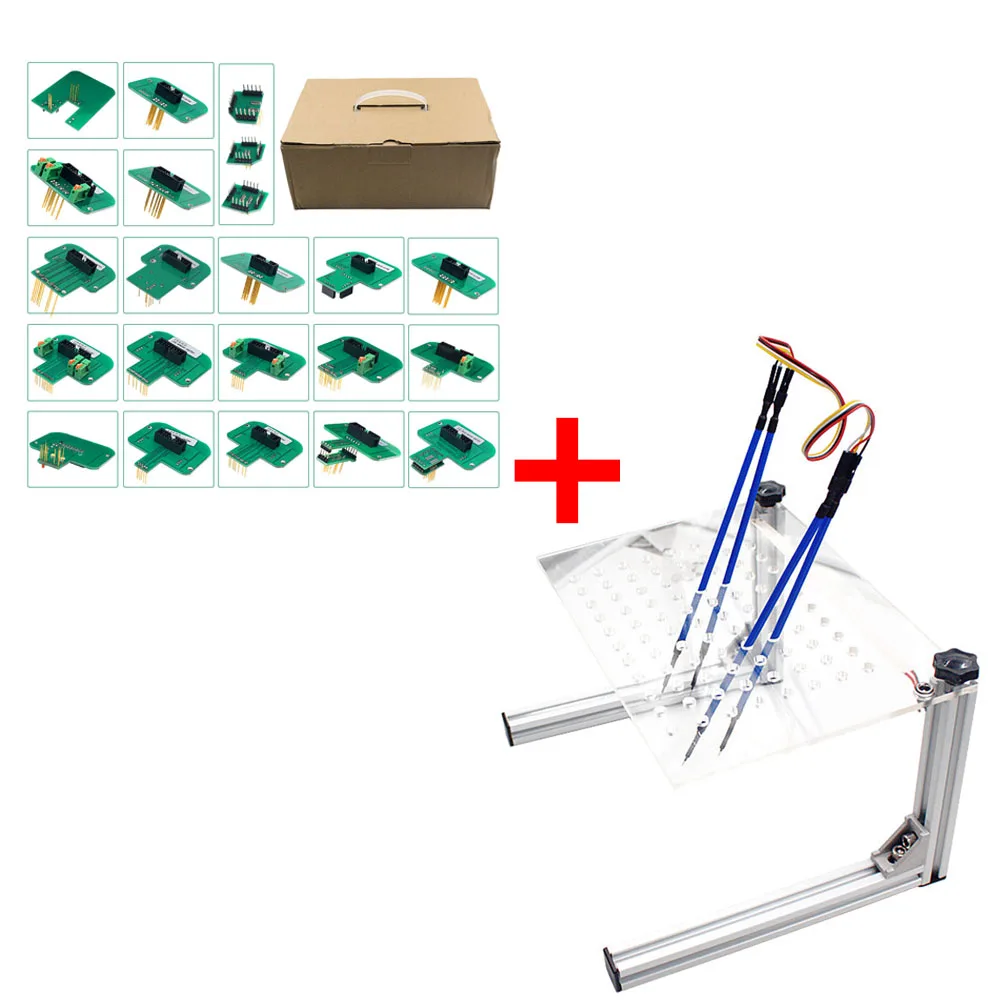 Adapters and Frame 22 шт. BDM Адаптеры 4 зонда ручки светодиодный BDM Рамка KESS V2 KTAG FG TECH V54 BDM100 K-TAG автомобиля ECU чип программист Инструменты для настройки - Цвет: Adapters and Frame