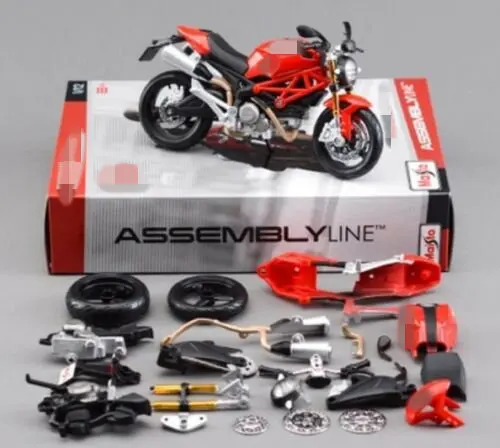 

Maisto 1:12 696 Assembly DIY KIT Motorcycle Bike Model Red New in Box