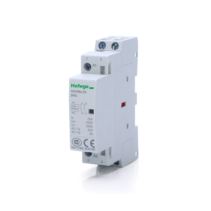 Contacteur Domestique Modulaire Ac, 2p, 16a, 20a, 25a, 1no, 1nc, 2no, 2nc, Ac  220v, 230v, 50/60hz, Monté Sur Rail Din, Pour Maison Intelligente, Hôtel -  Contacteurs - AliExpress