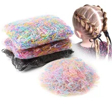 В Корейском стиле для детей, одноразовая повязка на голову, очень большая индукционная плита-Сковорода хорошей эластичности с повязкой на голову для маленькой девочки для завязывания волос цветной хвост 1000 при помощи обратного осмоса