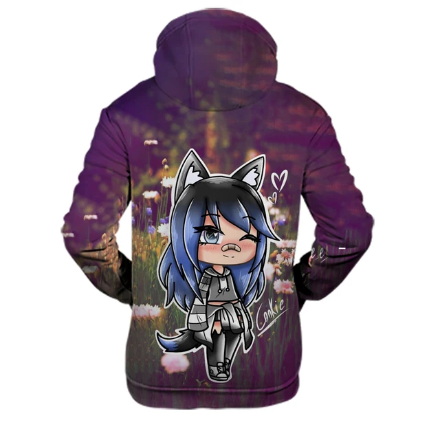 Jogo gacha vida hoodie roupas kawaii topos hoodie feminino harajuku gacha  vida fora do ombro moletom femme meninas mulher - AliExpress