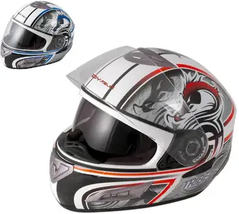 

Double Viewfinder Full Face Motorcycle Moto Scooter Crash Racing Helmet